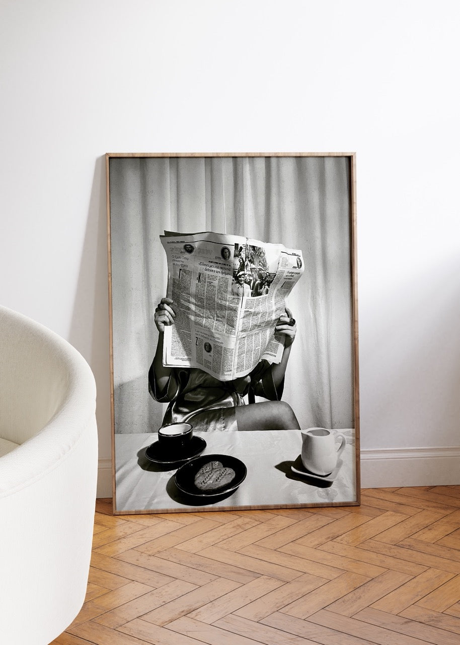A stylish trio of black and white art prints for elegant interiors.