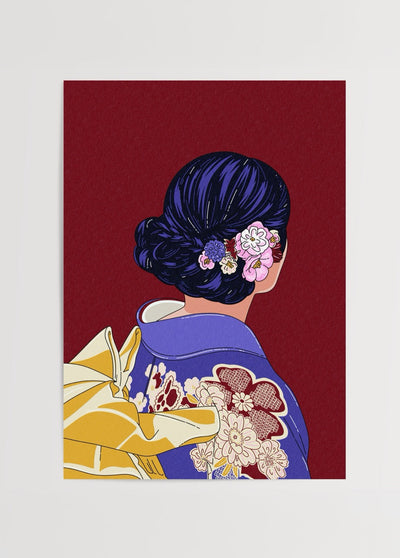 Japanese Girl Poster Print