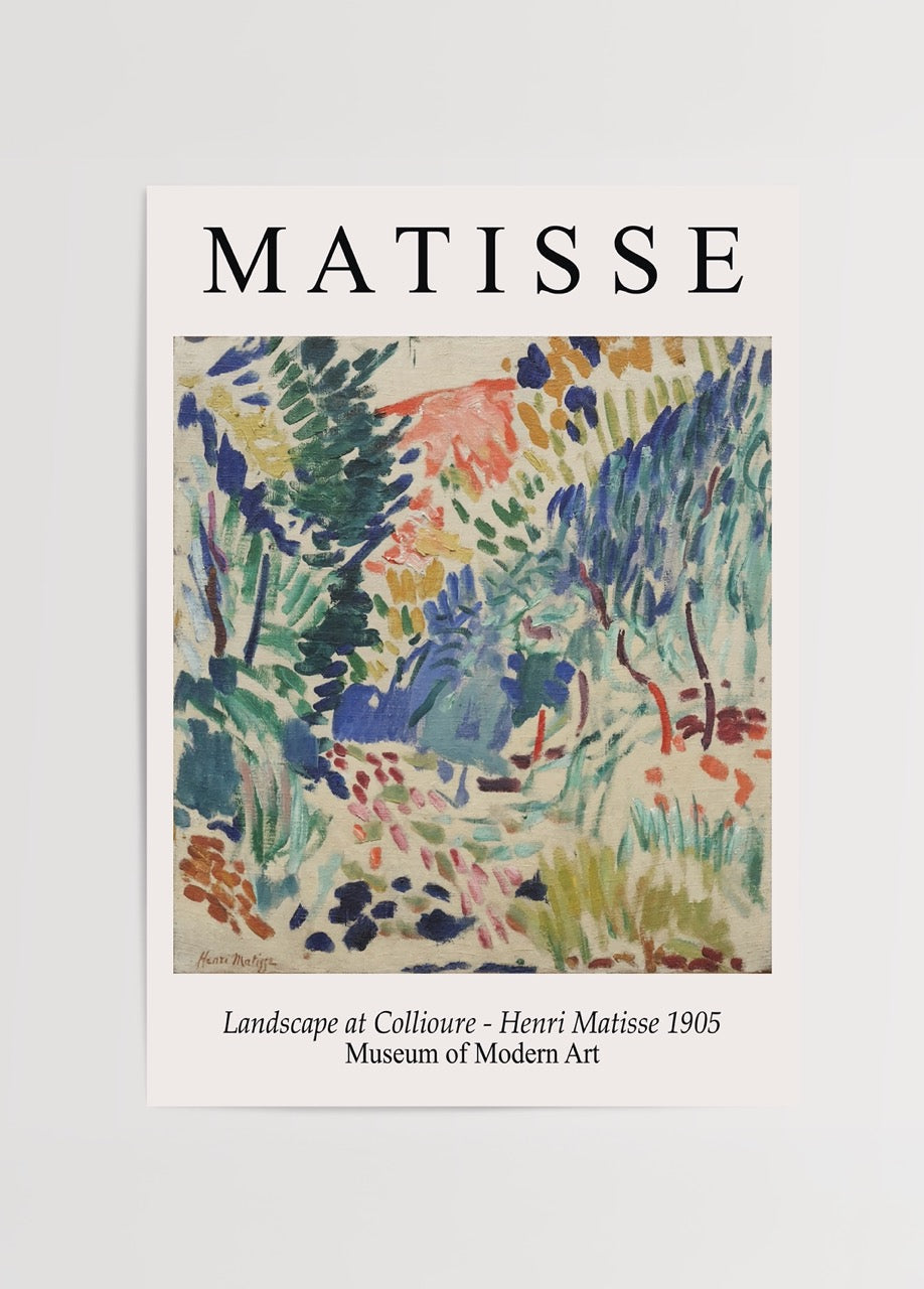 A vibrant coastal landscape with bold brushstrokes and rich colours.