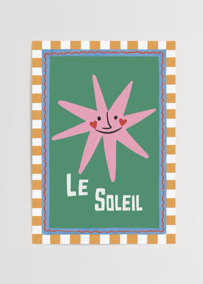Le Soleil – Sun-Themed Poster Print