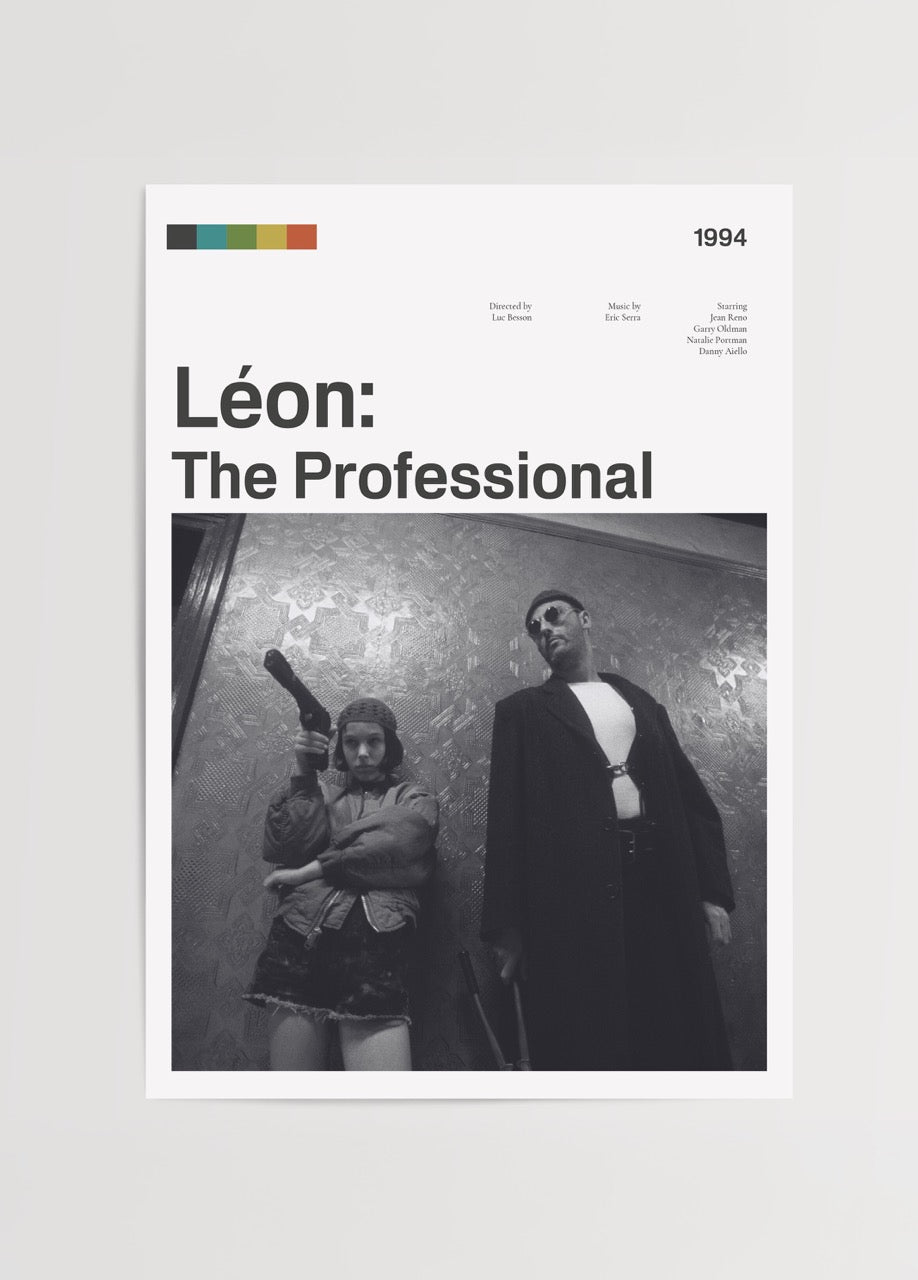 Monochrome film poster of &