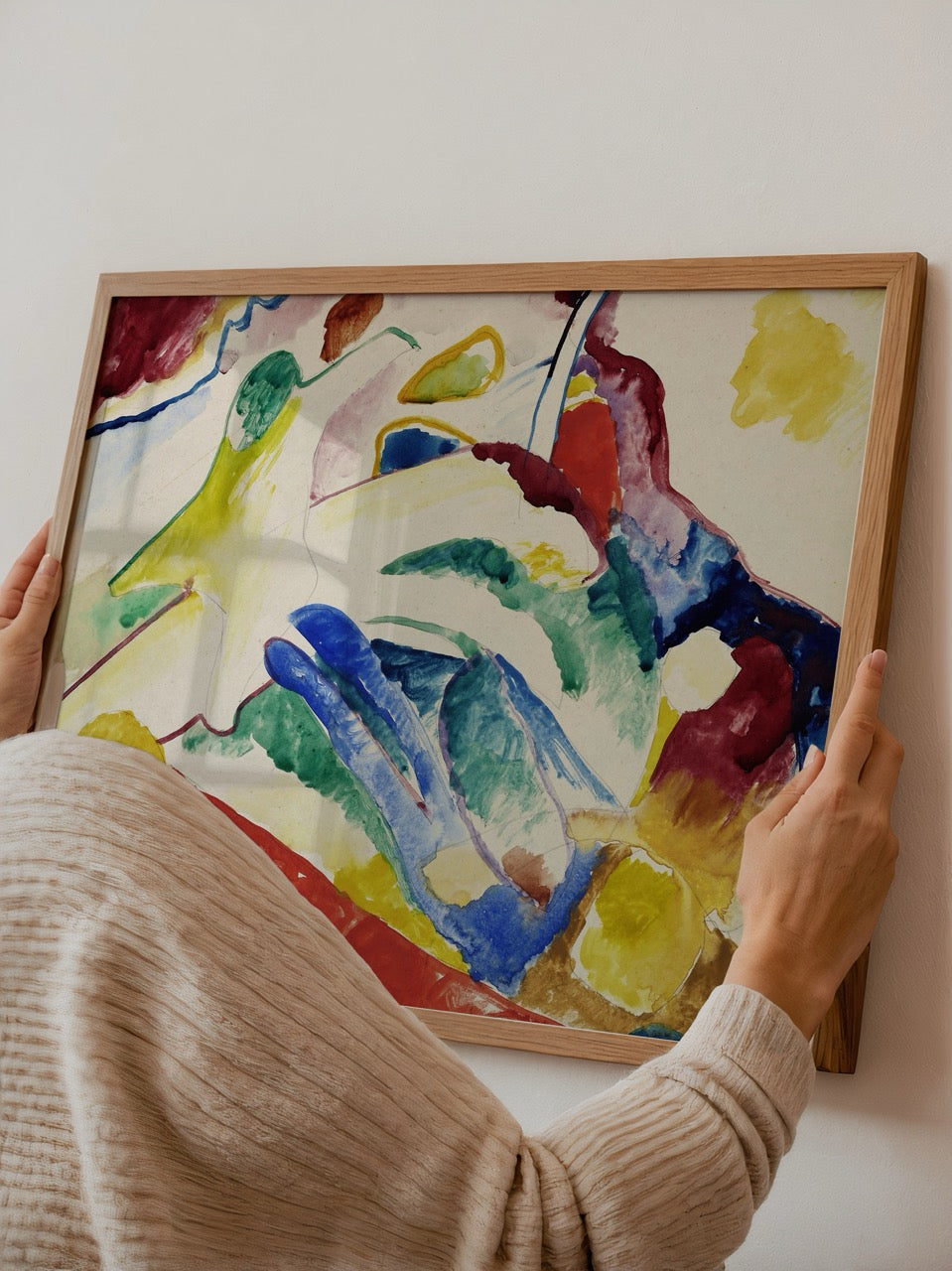 Vibrant abstract composition artwork full of colour and energy.