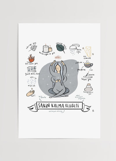A Guide to Staying Calm – Poster Print