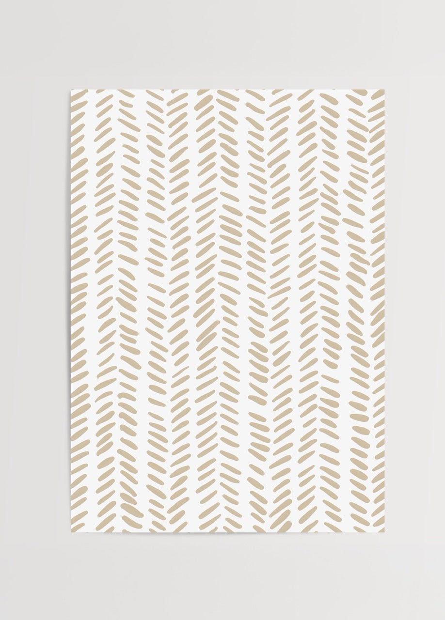 Scandinavian minimalist line art in soft beige tones.