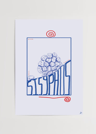Sisyphus – Illustration Poster
