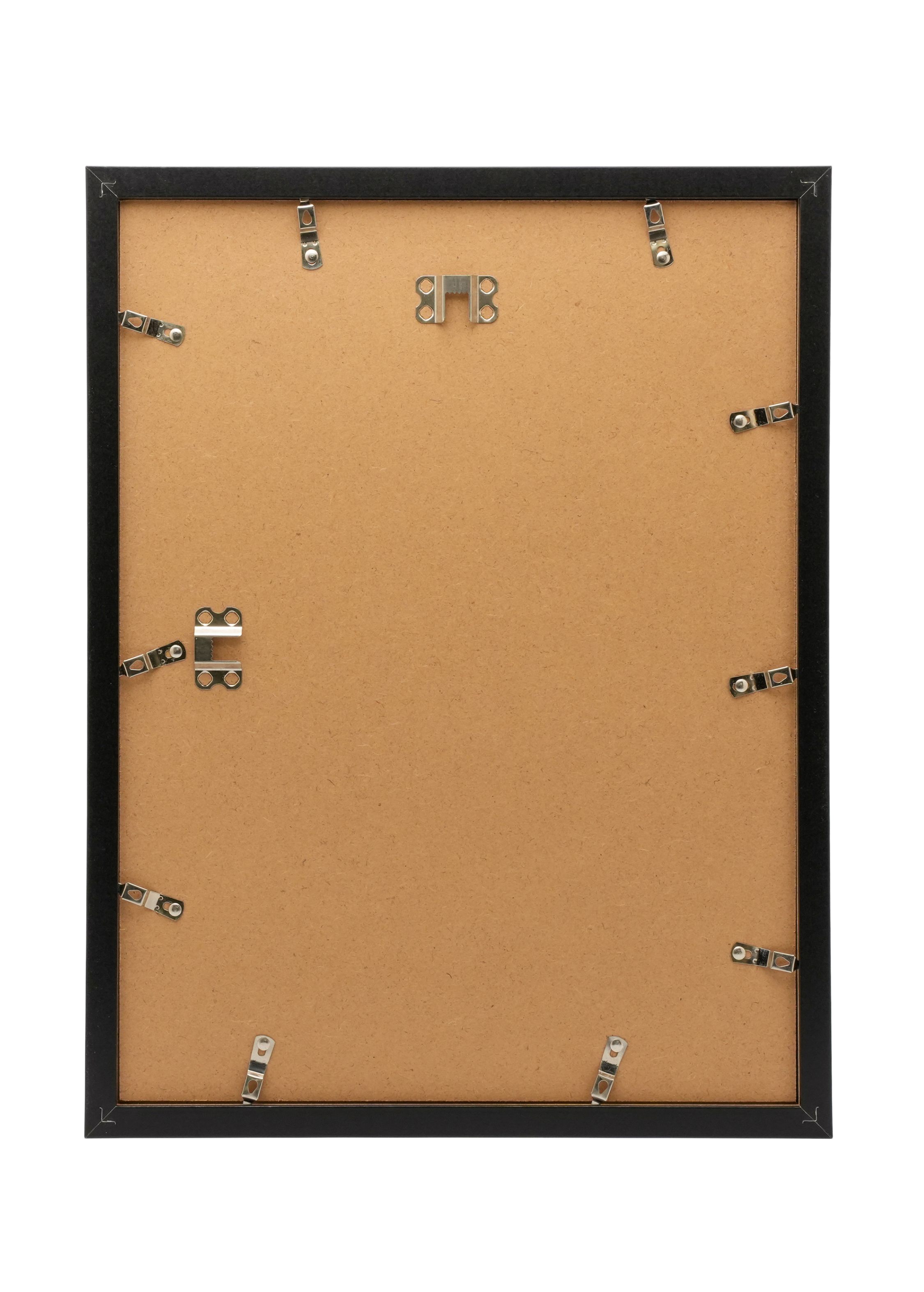 Sleek black wooden frame designed for wall art display.
