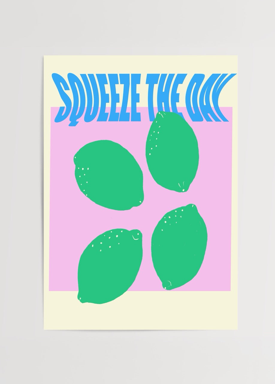 Vibrant illustration of lemons with the text &