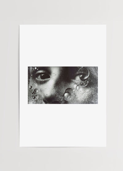 Swimming Underwater – Black and White Artistic Poster Print