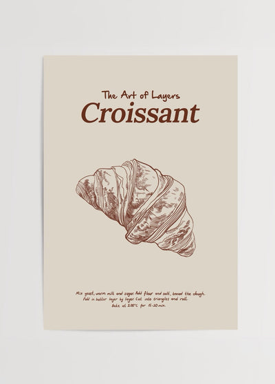The Art of Layers Croissant Poster Print