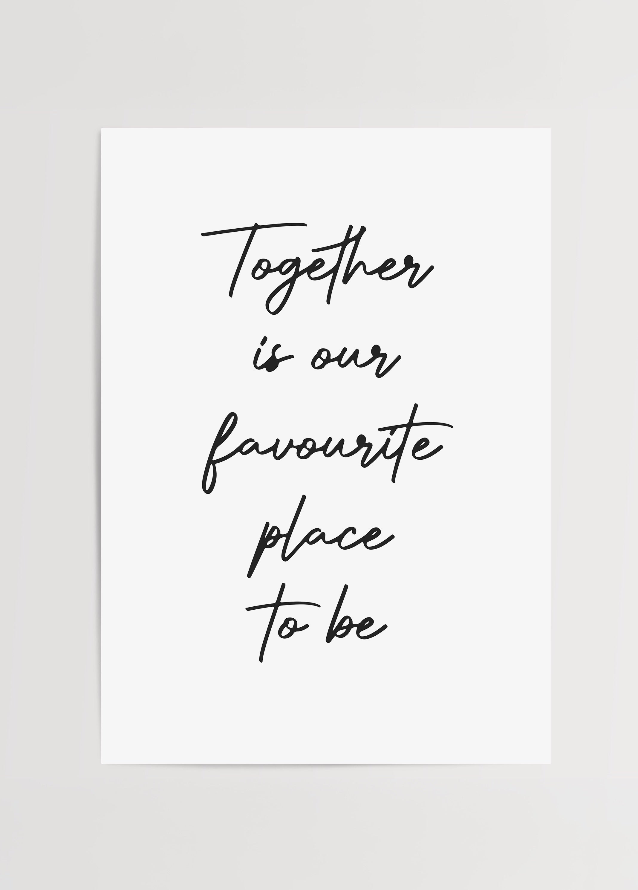A minimal poster featuring the quote &