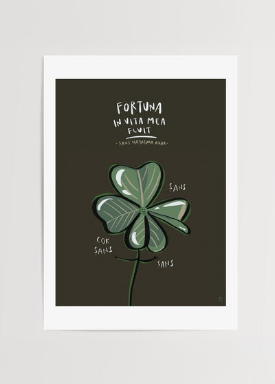Leafy Clover Poster Print