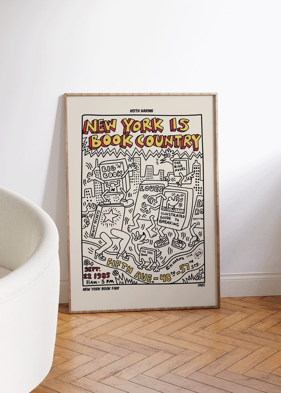 Vibrant urban artwork poster set showcasing contemporary designs.