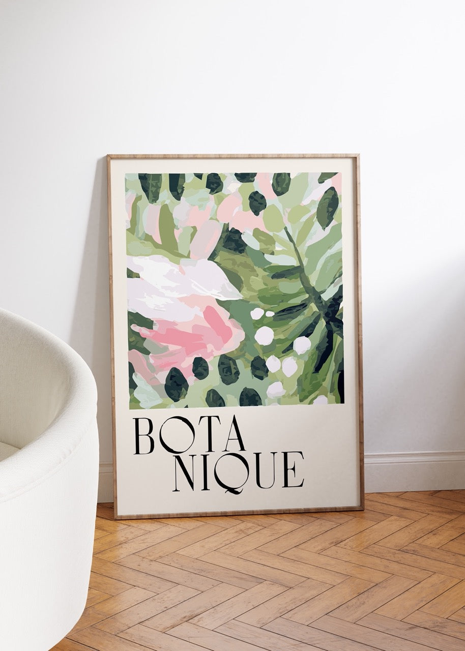 Chic Botanicals Art Set featuring modern floral prints.