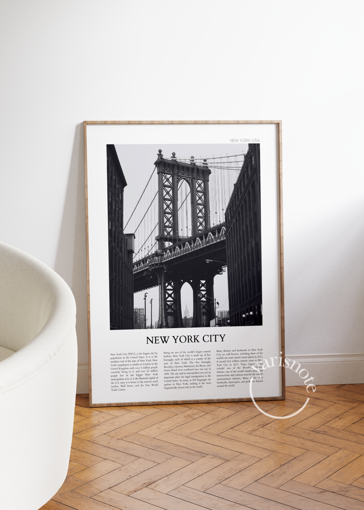 Monochrome cityscape posters of Istanbul, New York, and Rome displayed elegantly.