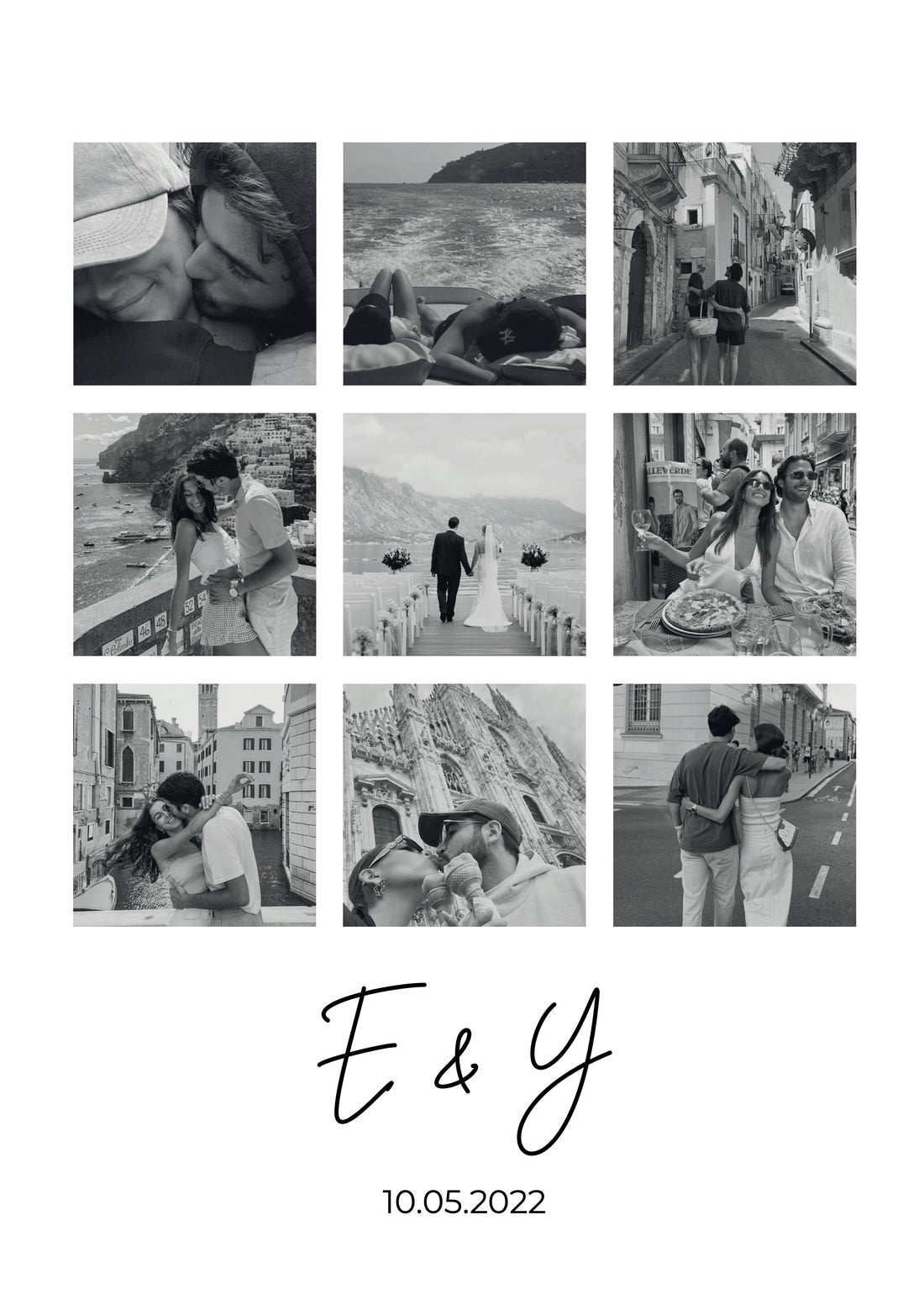Kişiye Özel Fotoğraf Kolaj Çerçevesiz Poster - Özel Tasarım - CUSTOM1