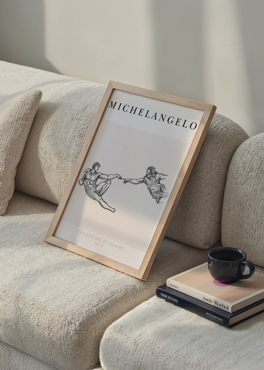 A captivating wall art print of divine creation highlighting intricate details and artistry.