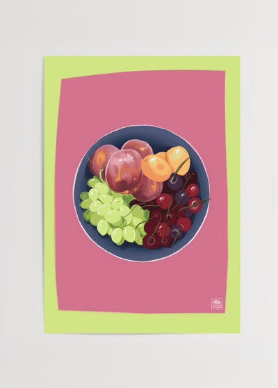 Flaming Fruit Platter Poster Print – İmge Akbulut