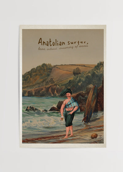 Anatolian Surfer Poster Print