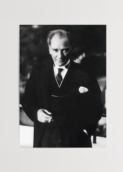 Elegant black and white portrait print for stylish interiors