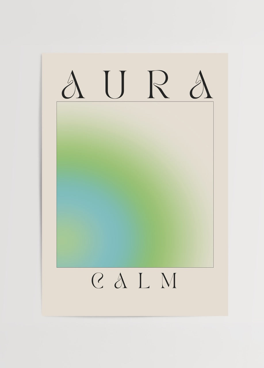 Tranquil Aura Wall Art featuring soothing gradient colours.