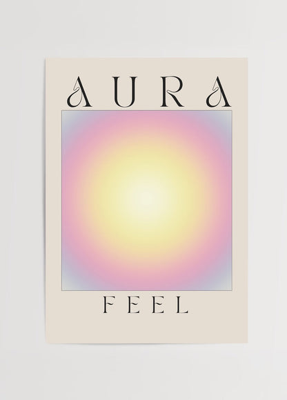 Ethereal Glow Poster Art featuring pastel gradient hues.