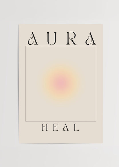 Aura of Serenity modern wall art featuring soft gradient hues.