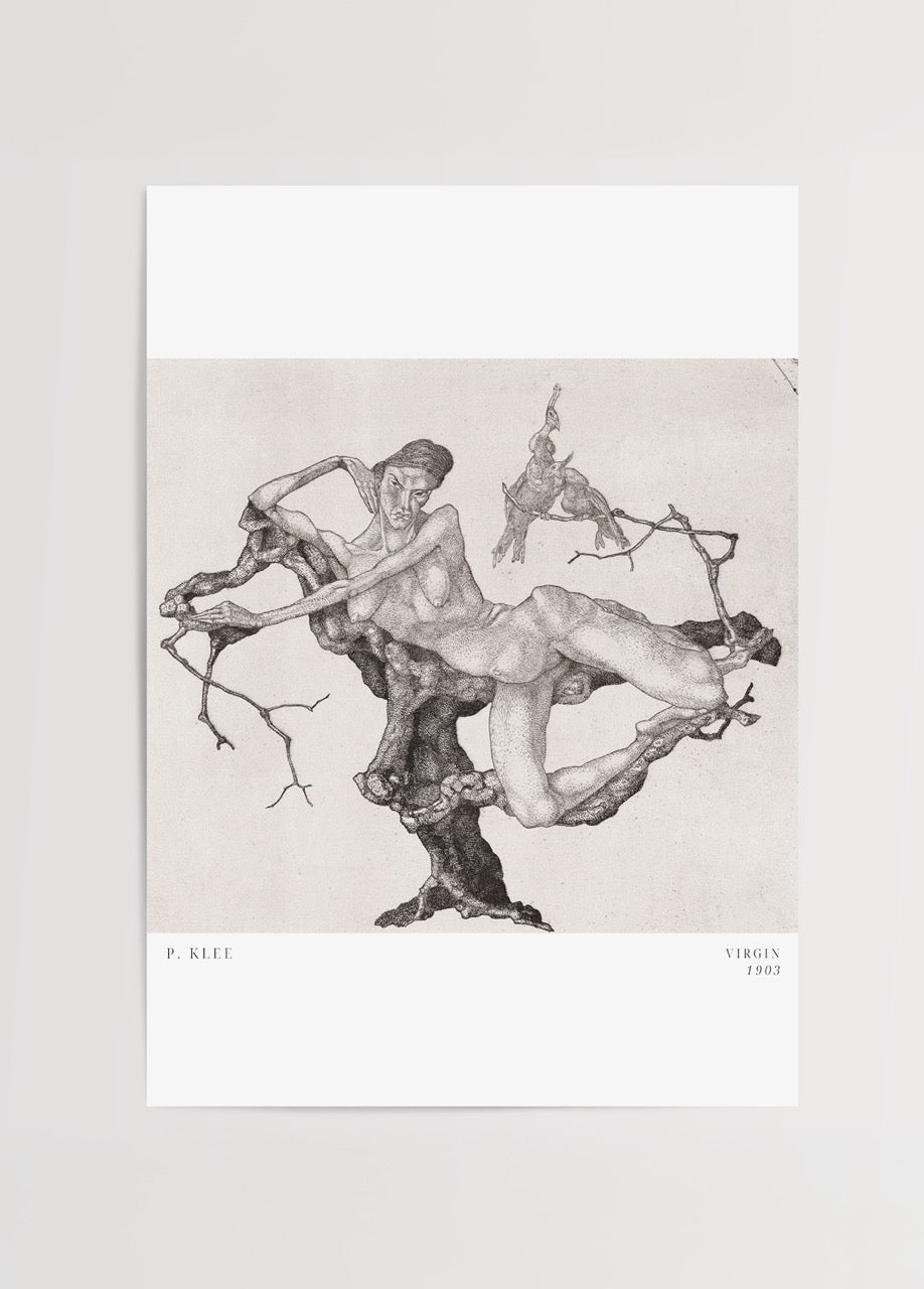 Ethereal Embrace wall art depicting human form and nature