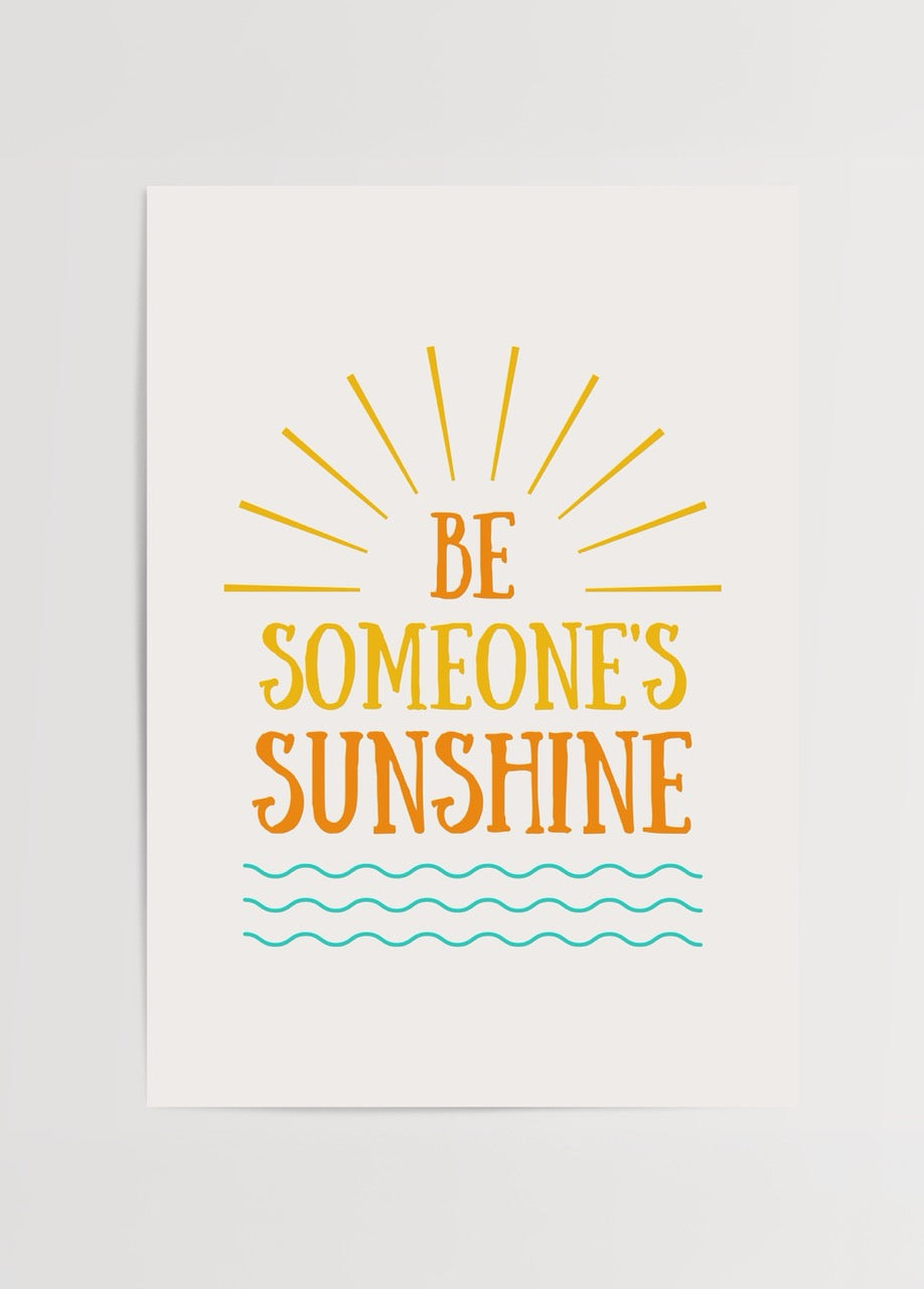 Vibrant wall art with the text &