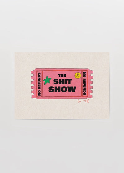 The Shit Show Illustration Poster Print