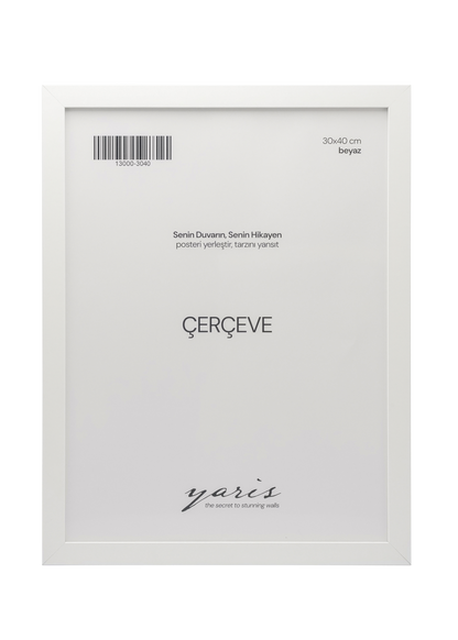 Stylish white frame designed for displaying wall art in a premium setting.