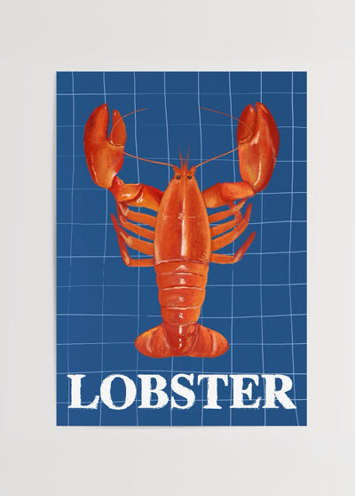 Bold Lobster Study Poster Print