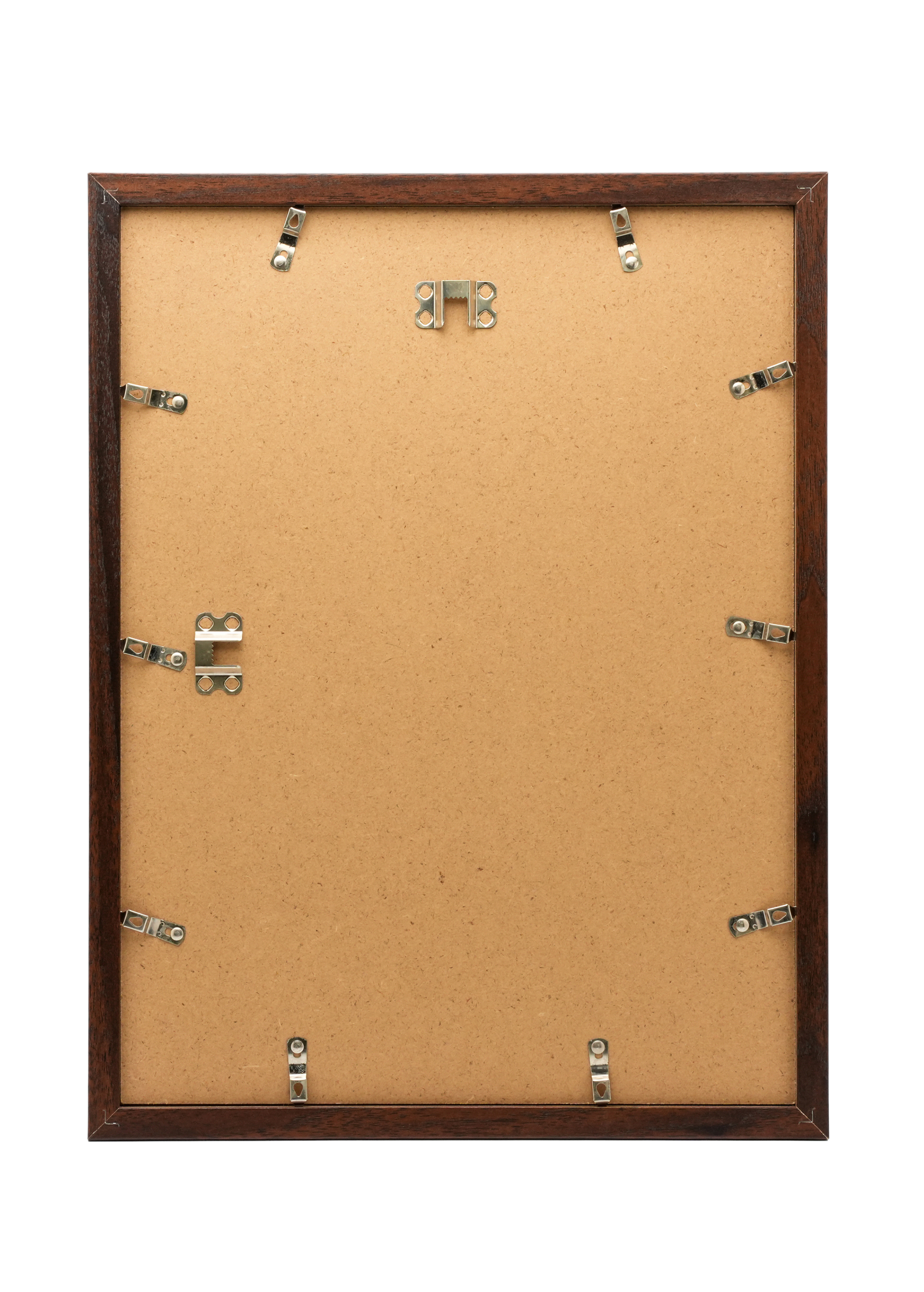 Elegant walnut frame designed to enhance wall art and interior styling.