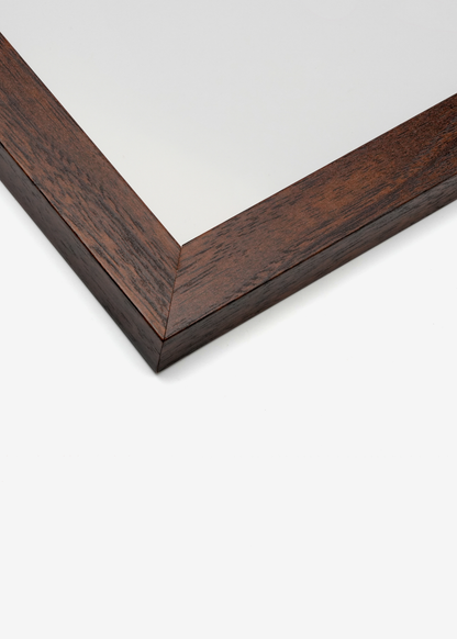 Elegant walnut frame designed to enhance wall art and interior styling.