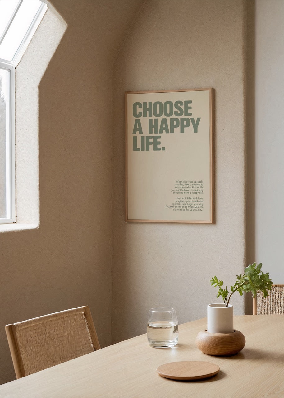 Inspirational typography poster reading &