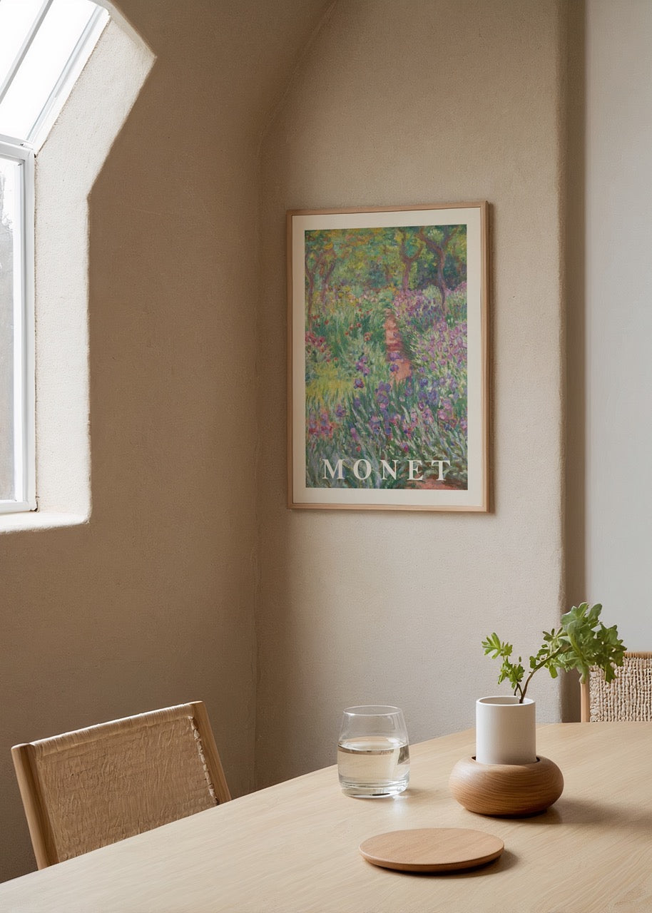 A serene garden pathway filled with vibrant flowers, creating a calming atmosphere.