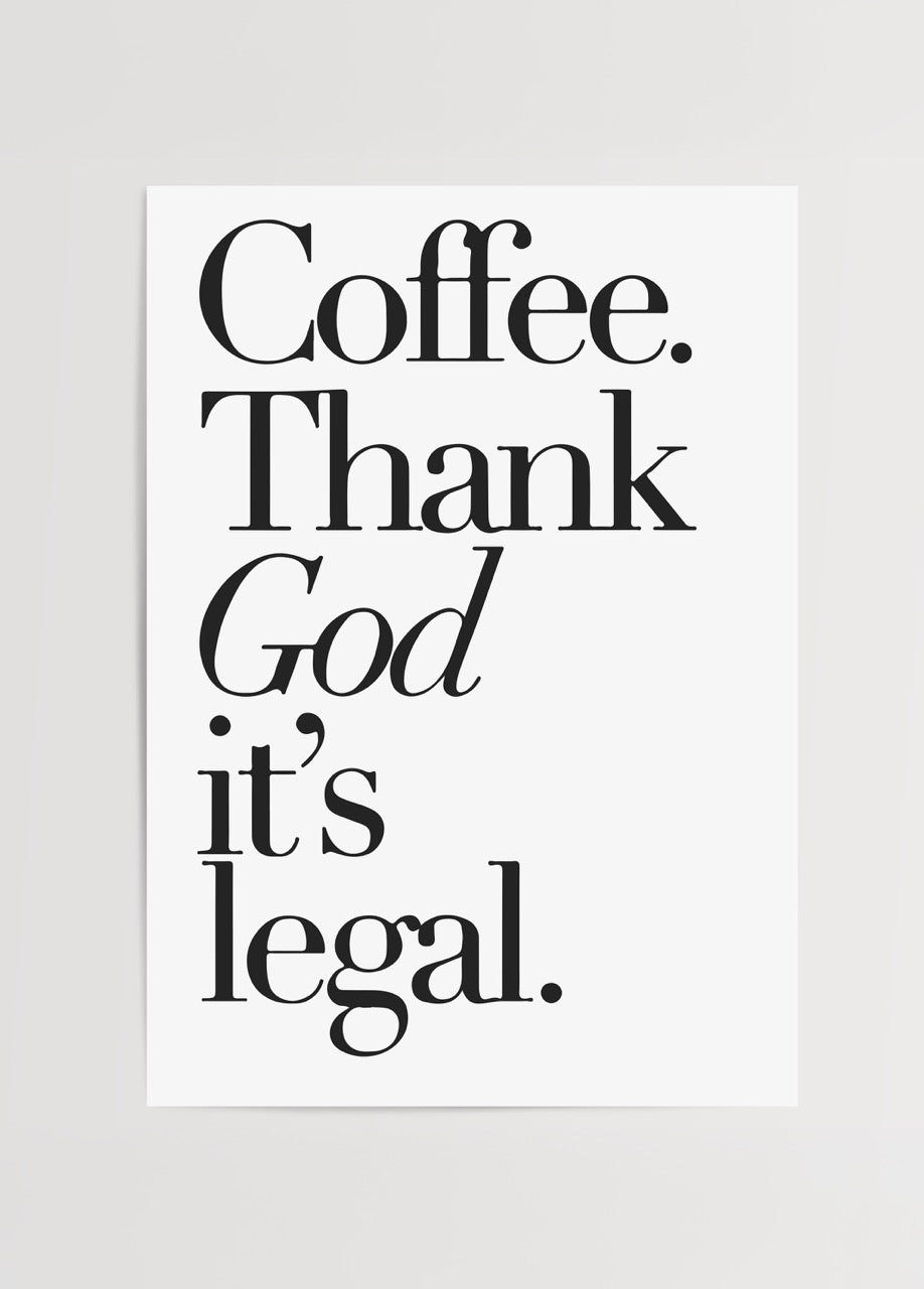 Typographic wall art featuring the phrase &