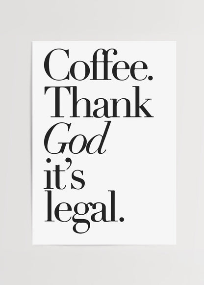 Typographic wall art featuring the phrase &