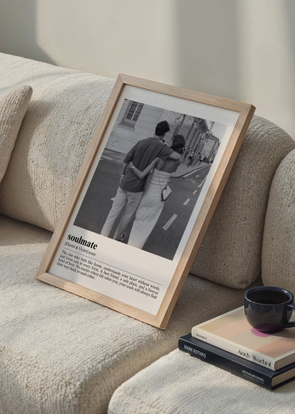 Eternal Connection wall art featuring a couple embracing on a street.