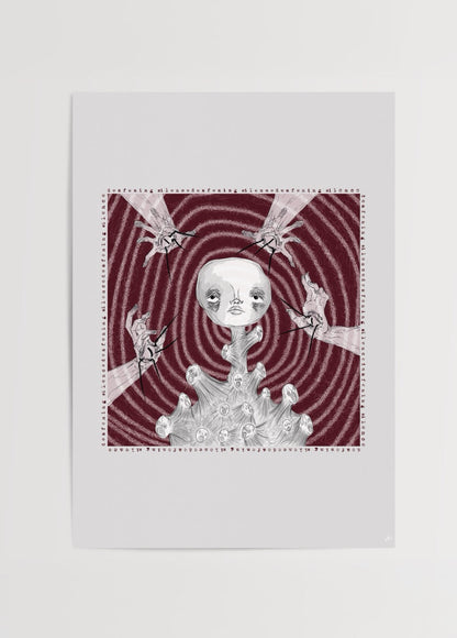 d e a f e n i n g s i l e n c e poster print featuring intricate illustrations.