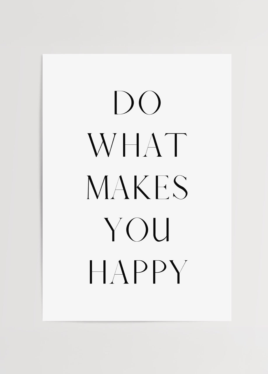 Stylish typography art print saying &