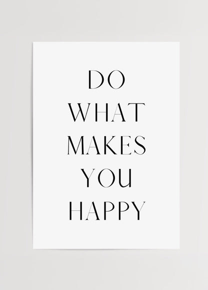 Stylish typography art print saying &