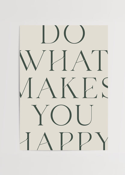 Minimalist poster with the phrase &