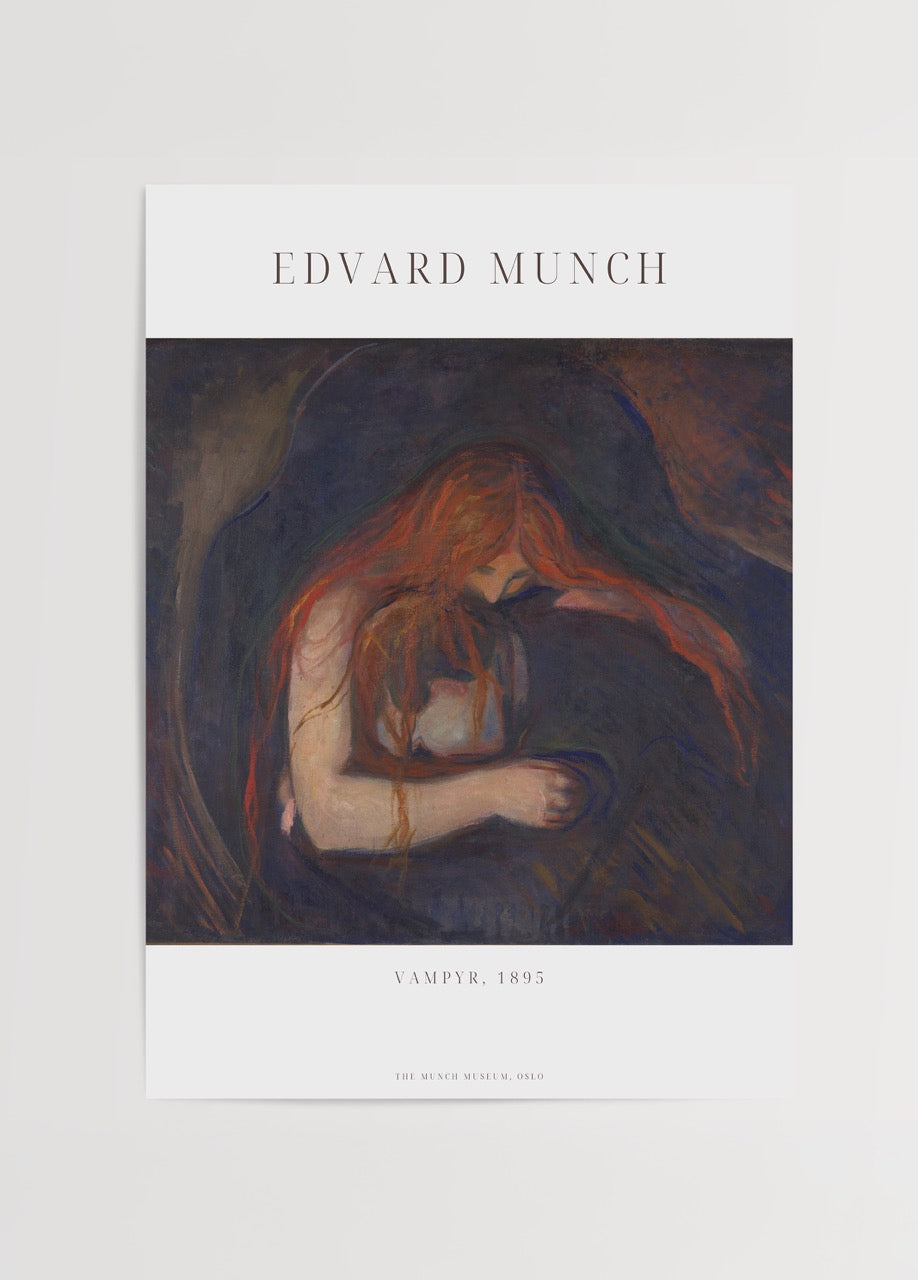A captivating art poster featuring The Enigmatic Embrace, rich in deep hues and evocative emotion.