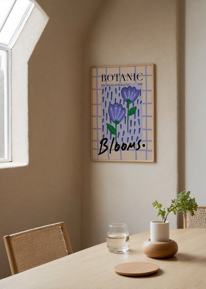 Quiet Garden Poster Print featuring delicate flowers on a soothing background.