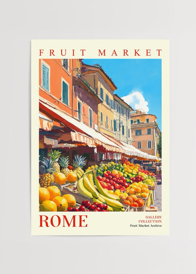 Fruit Market – Rome Poster Print