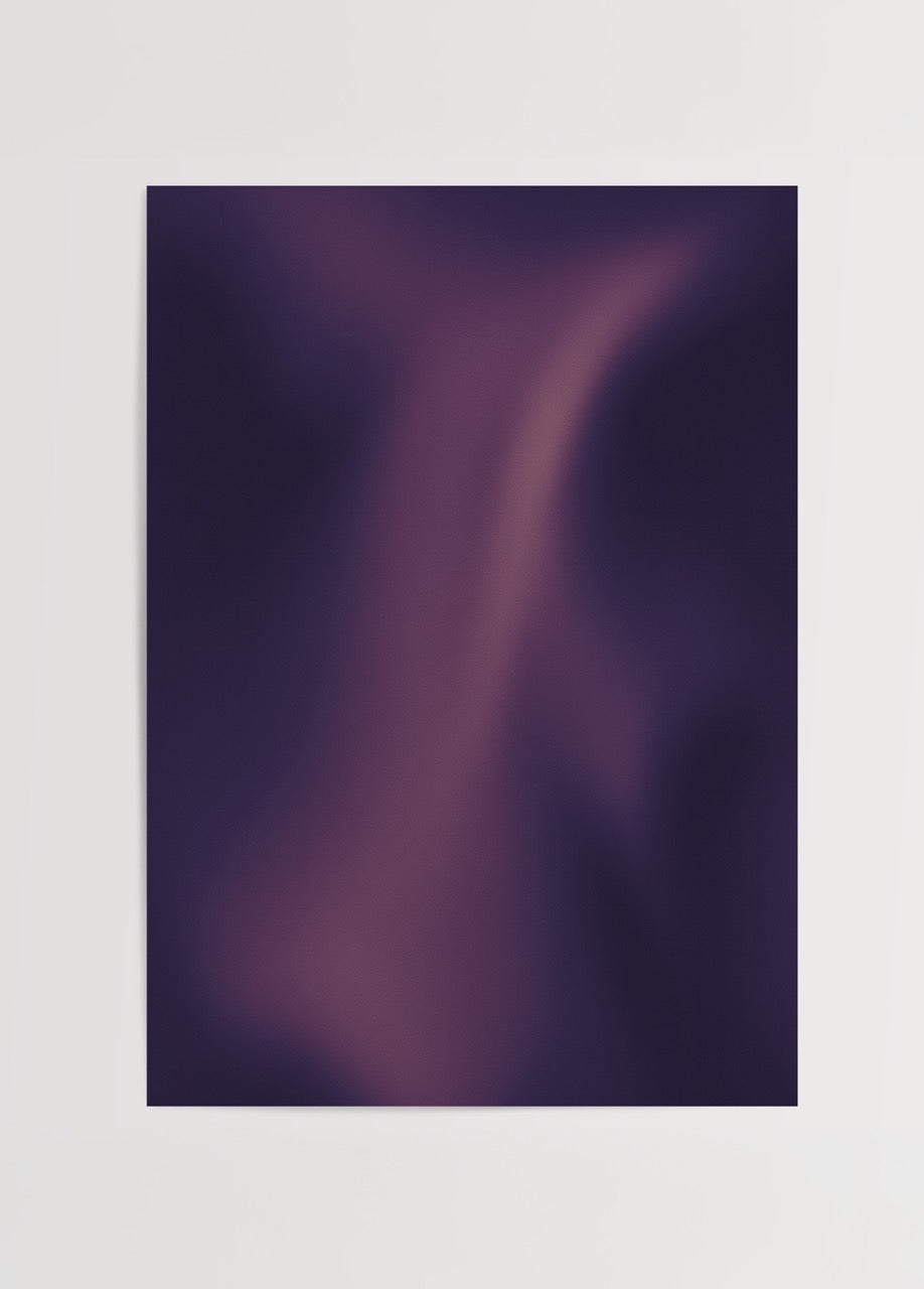 Abstract design with fluid purple and blue tones for wall art.