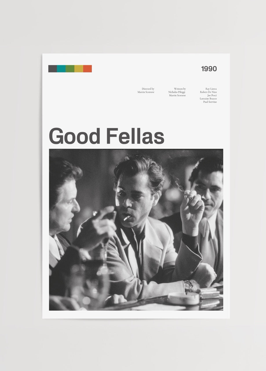 Minimalist black and white film poster artwork featuring cinematic dialogue.