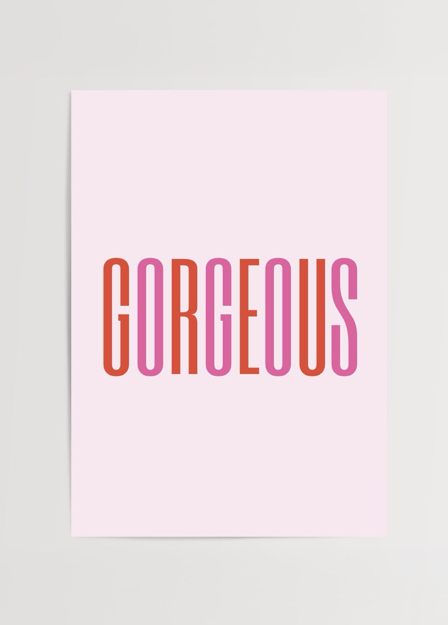 Bold typography artwork featuring the word &