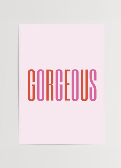 Bold typography artwork featuring the word &