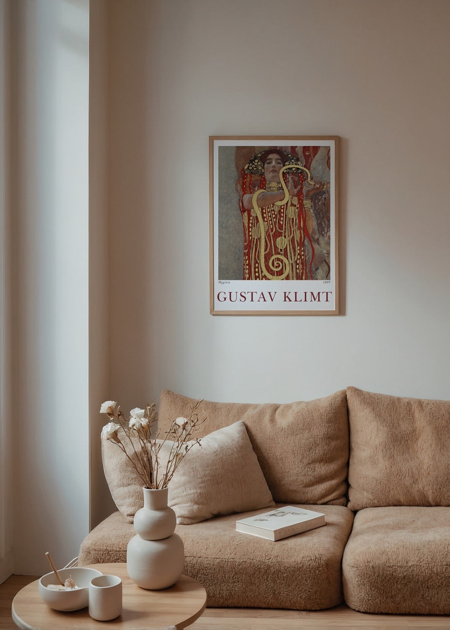 Ethereal Hygieia wall art featuring intricate detailing and elegant design.